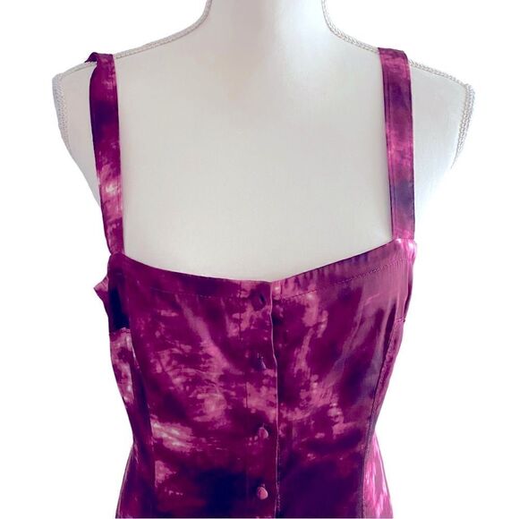Cinq A Sept Alexa Tie Dye Midi Dress Size 6 - Picture 4 of 9